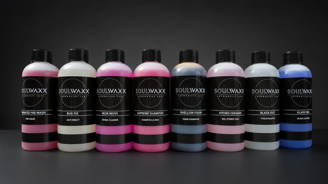 Soulwaxx Care bundel deals voor autoreininging, lakbescherming en interieurreiniging